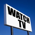 Order to Watch TV Royalty Free Stock Photo