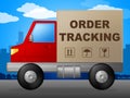 Order Tracking Shows Logistic Trace And Shipping