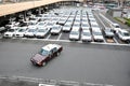 Orderly Taxi park,Tokyo,Japan