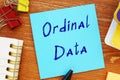 Ordinal Data phrase on the page