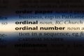 ordinal number