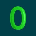 Ordinal numbers 0 for teaching children counting zero