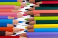 ordinary colored wooden pencil Royalty Free Stock Photo