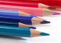 ordinary colored wooden pencil Royalty Free Stock Photo