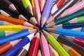 ordinary colored wooden pencil Royalty Free Stock Photo