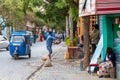 Ordinary Ethiopians on the street of Mekelle, the capital city of Tigray , Ethiopia Royalty Free Stock Photo