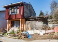 An ordinary house in a poor Turkish village