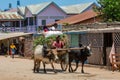 Ordinary Malagasy peoples on the busy street. Belo Sur Tsiribihina, Madagascar