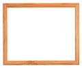 Ordinary narrow picture frame with cutout canvas