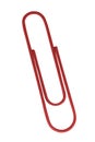 Ordinary office paper clip Royalty Free Stock Photo