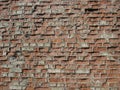 Ordinary red brickwork, old wall Royalty Free Stock Photo