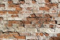 Ordinary red brickwork, old wall Royalty Free Stock Photo