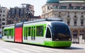 Ordinary tramway in Bilbao Royalty Free Stock Photo