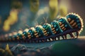 ordinated movements of insectsCaterpillar Cadence: Epic Unreal Engine 5 March with Hyper-Detailed Insects