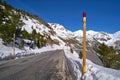 Ordino Arcalis ski resort road in Andorra Royalty Free Stock Photo