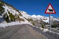 Ordino Arcalis ski resort road in Andorra Royalty Free Stock Photo