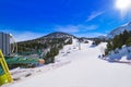 Ordino Arcalis ski resort sector in Andorra Royalty Free Stock Photo