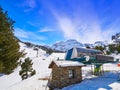 Ordino Arcalis ski resort sector in Andorra Royalty Free Stock Photo