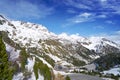 Ordino Arcalis ski resort sector in Andorra Royalty Free Stock Photo