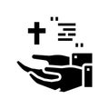 ordo christianity church glyph icon vector illustration