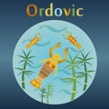 Ordovic aeon in the history of the Earth.