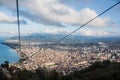 Ordu city in Turkey and cable car Royalty Free Stock Photo