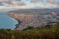 Ordu city in Turkey. Forest, cloud. Royalty Free Stock Photo