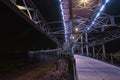 Ore dock of the Riotinto company on the Odiel River, Huelva, Spain