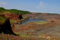 Ore Pit on the Minnesota Iron Range Royalty Free Stock Photo