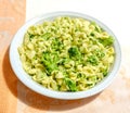 Orecchiette Cime di Rapa traditional pasta broccoli recipe Royalty Free Stock Photo