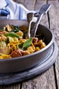 Orecchiette Pasta with garlic and sage Royalty Free Stock Photo