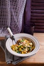 Orecchiette Pasta with garlic and sage Royalty Free Stock Photo