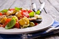 Orecchiette pasta with vegetables Royalty Free Stock Photo