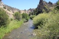 Oregan river and mountain seen