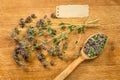 Oregano. Dried herbs. Herbal medicine, phytotherapy medicinal he