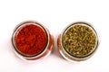 Oregano and paprika powder