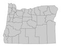 Oregon administrative map