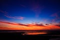 Oregon Beach Sunset in Lincoln City Royalty Free Stock Photo