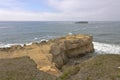 Oregon coast cliffs and the pacific ocean. Royalty Free Stock Photo