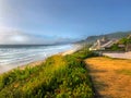 Oregon Coast Homes Arch Cape Landscape Royalty Free Stock Photo