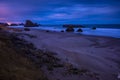 Oregon Coast landscape at night Royalty Free Stock Photo