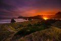 Oregon Coast landscape at night Royalty Free Stock Photo