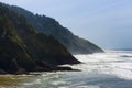 Oregon Coastline at Heceta Lighthouse Royalty Free Stock Photo