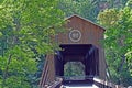 Oregon covered bridge Royalty Free Stock Photo