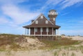 Oregon Inlet life-saving station on Pea Island, North Carolina Royalty Free Stock Photo