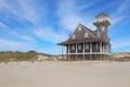 Oregon Inlet life-saving station on Pea Island, North Carolina Royalty Free Stock Photo