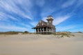 Oregon Inlet life-saving station on Pea Island, North Carolina Royalty Free Stock Photo