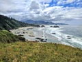 Oregon pacific beach Royalty Free Stock Photo