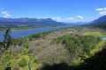 Columbia River Gorge near Portland in Spring, Pacific Northwest, Oregon, USA Royalty Free Stock Photo