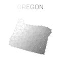 Oregon polygonal vector map.